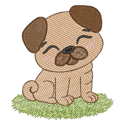 Motif de broderie machine : Petit Chien Mignon