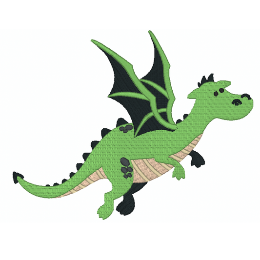 Motif de broderie machine : Dragon Vert