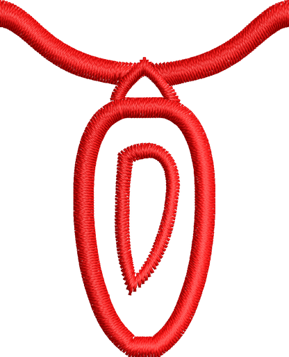 36 Motifs de broderie machine : Alphabet Guirlande 2