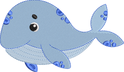 11 Motifs de broderie machine : Animaux Marin