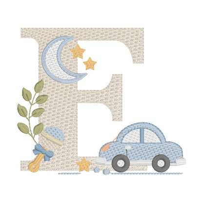 26 Lettres Voiture et 9 éléments décoratifs