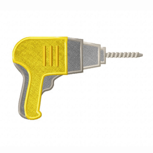 Motif de broderie machine : Perceuse