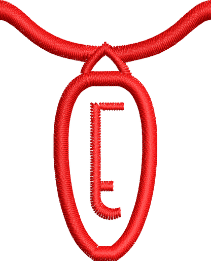 36 Motifs de broderie machine : Alphabet Guirlande 2