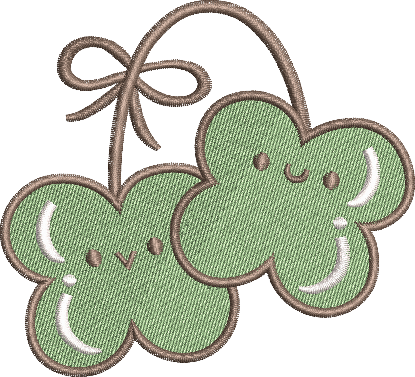 9 motifs de broderie machine + appliqué : Trèfles