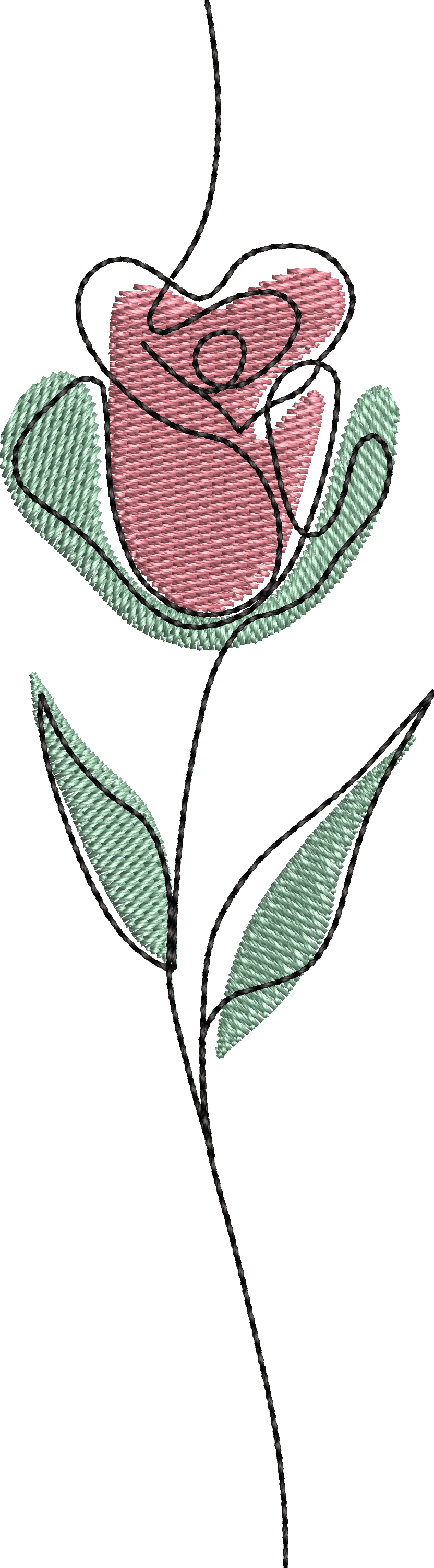 6 motifs de broderie machine : Fleurs aquarelle