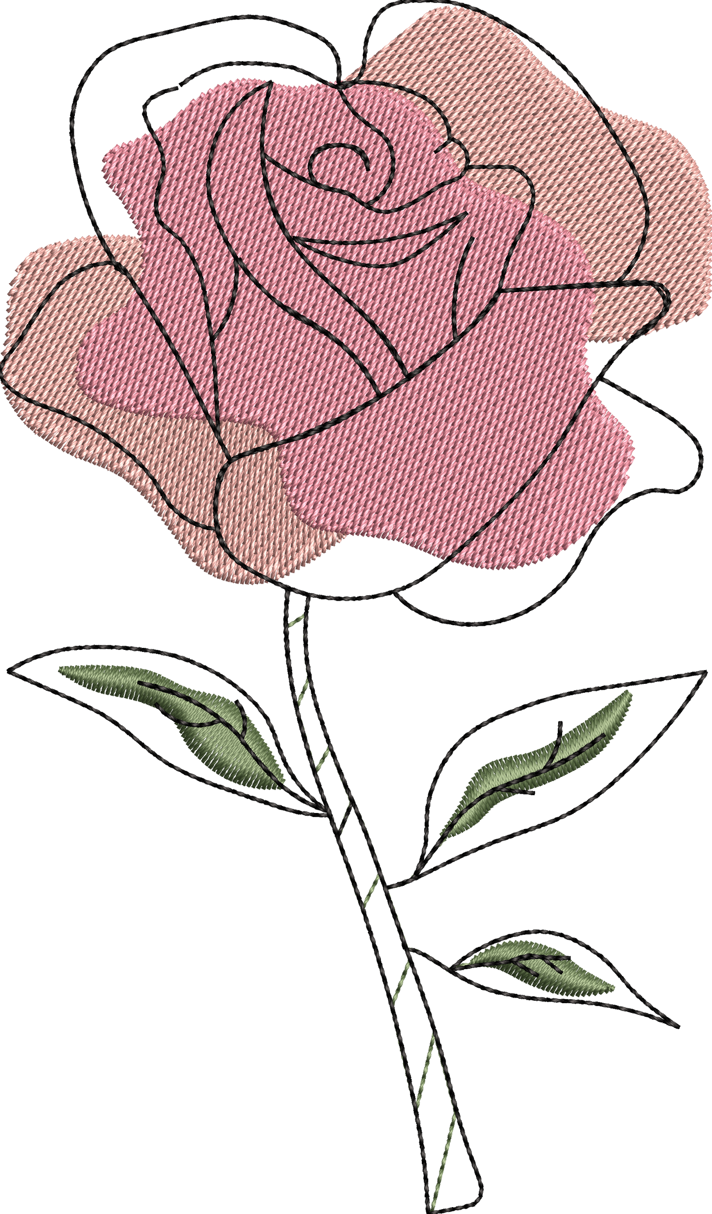 6 motifs de broderie machine : Fleurs aquarelle