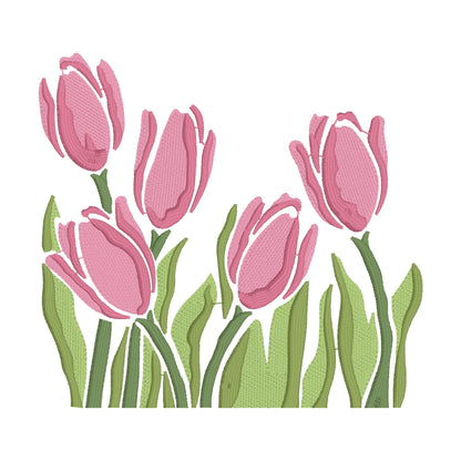 11 motifs de broderie machine : Fleurs décoratives