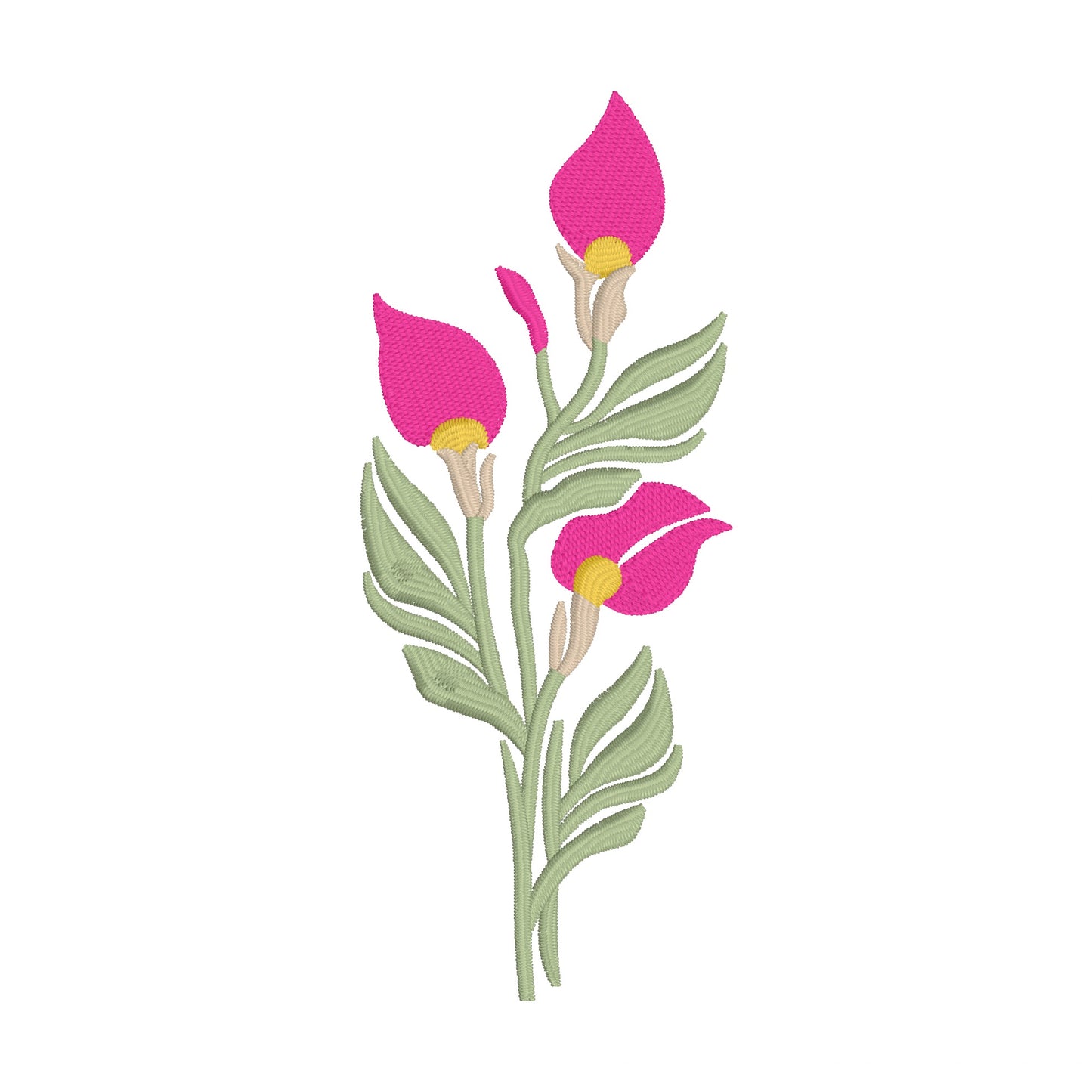 11 motifs de broderie machine : Fleurs décoratives