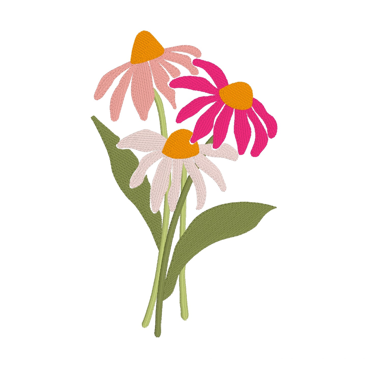 11 motifs de broderie machine : Fleurs décoratives