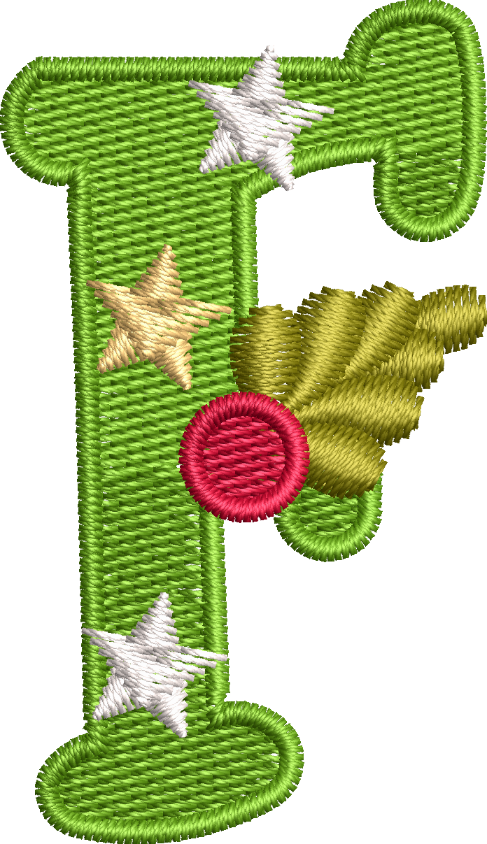 26 Motifs de broderie machine : Alphabet Noël
