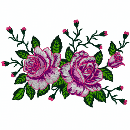 Motif de broderie machine : Fleur de jardin 321
