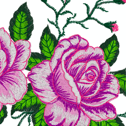 Motif de broderie machine : Fleur de jardin 321