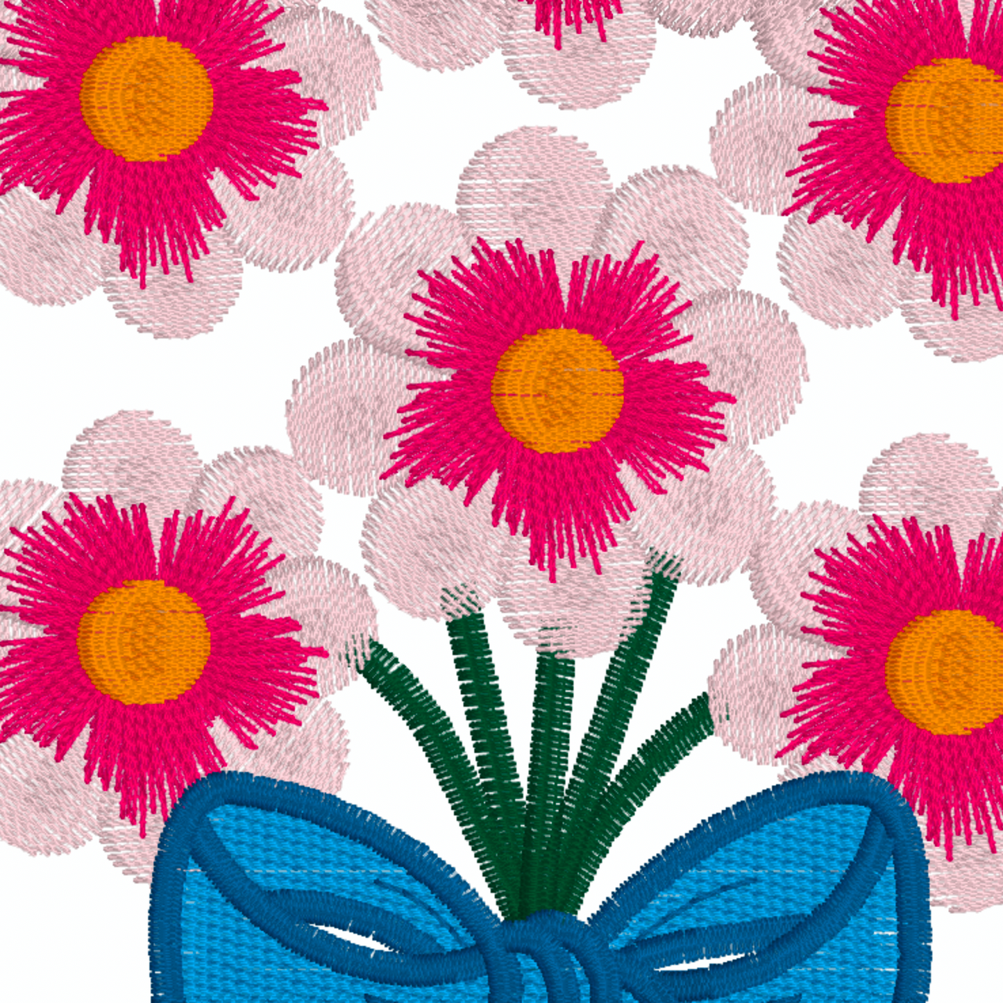 Motif de broderie machine : Fleur de jardin 364