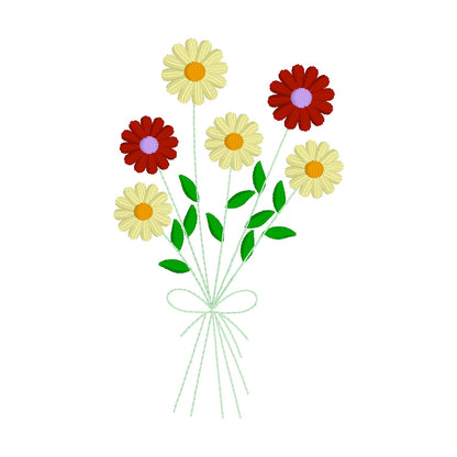 10 motifs de broderie machine : Bouquets Fleurs Sauvages