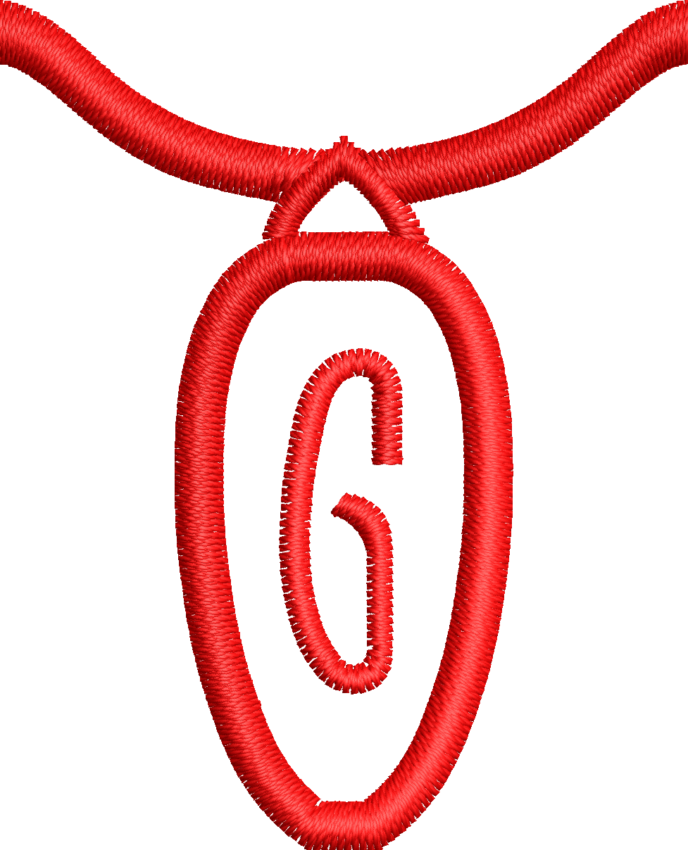 36 Motifs de broderie machine : Alphabet Guirlande 2