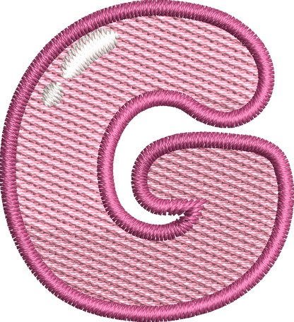 26 Motifs de broderie machine : Alphabet Labubu
