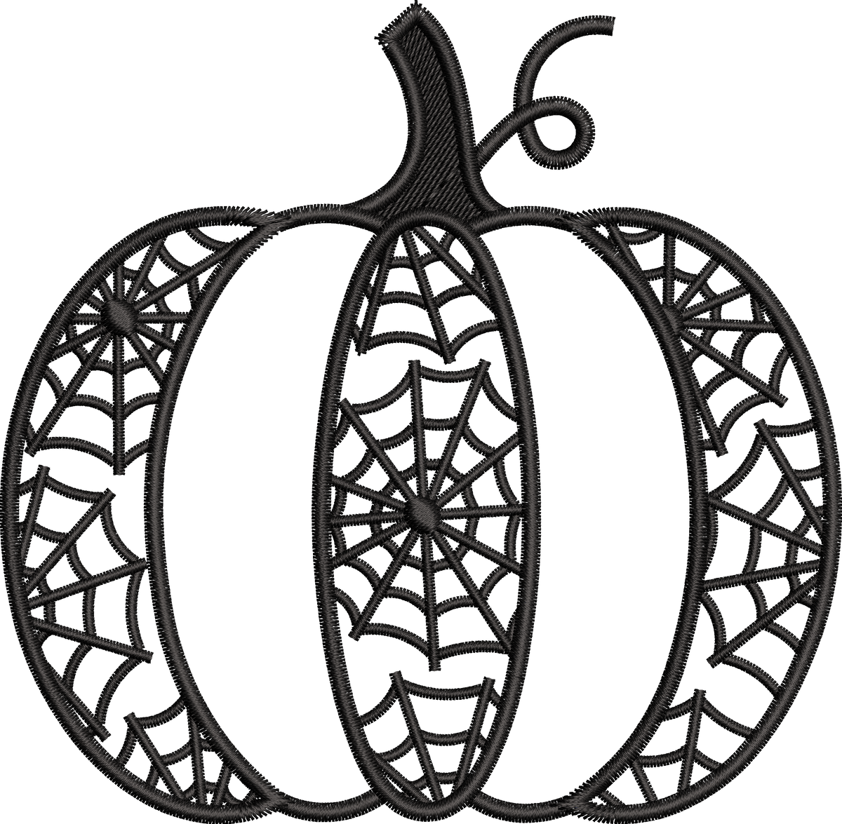 4 Motifs de broderie machine : Citrouilles de l'Halloween