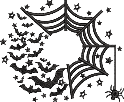 4 Motifs de broderie machine : Citrouilles de l'Halloween