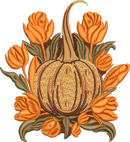 5 Motifs de broderie machine : Halloween Thanksgiving
