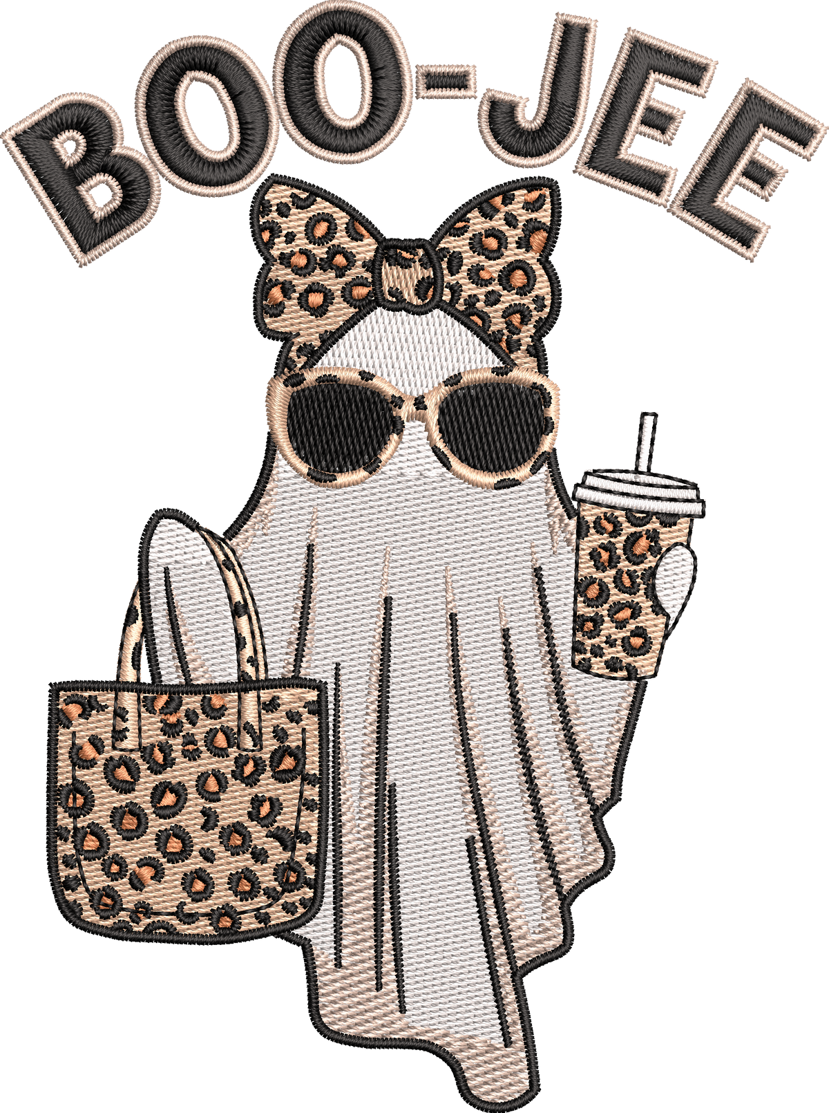 4 Motifs de broderie machine : Fantômes de l'Halloween