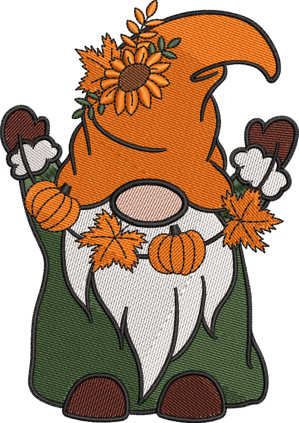 6 motifs de broderie machine : Lutins Halloween