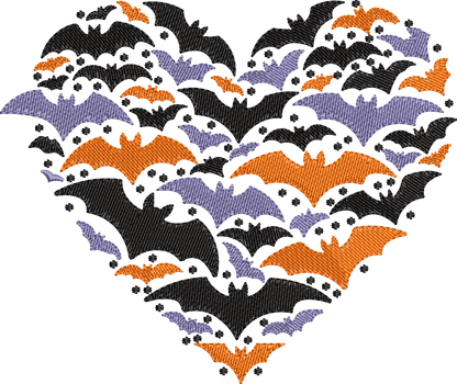 8 motifs de broderie machine : Lacets et coeurs Halloween