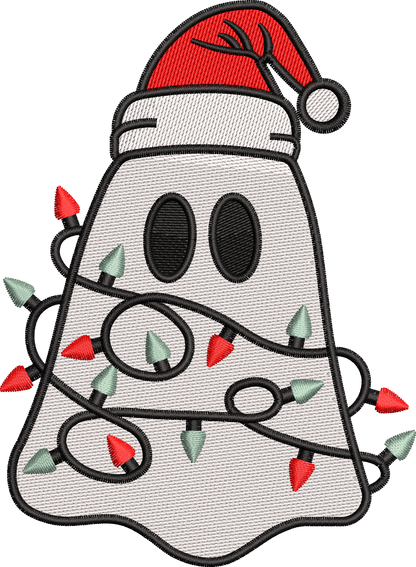 6 motifs de broderie machine : Fantômes de Noël