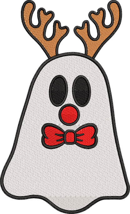 6 motifs de broderie machine : Fantômes de Noël
