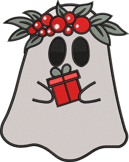 6 motifs de broderie machine : Fantômes de Noël