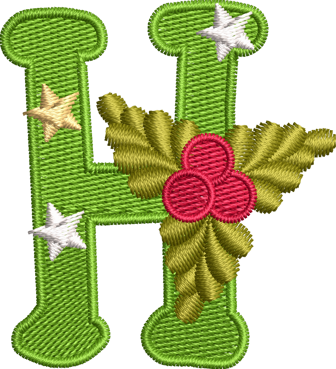 26 Motifs de broderie machine : Alphabet Noël