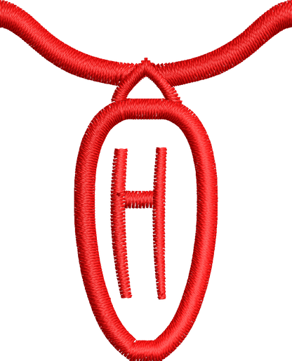 36 Motifs de broderie machine : Alphabet Guirlande 2