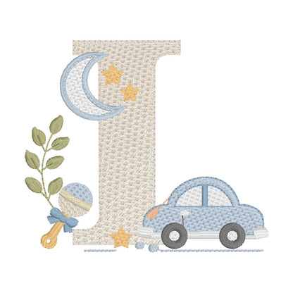 26 Lettres Voiture et 9 éléments décoratifs