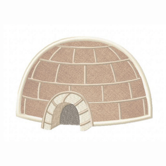 Motif de broderie machine appliqué : Igloo