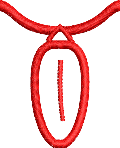 36 Motifs de broderie machine : Alphabet Guirlande 2