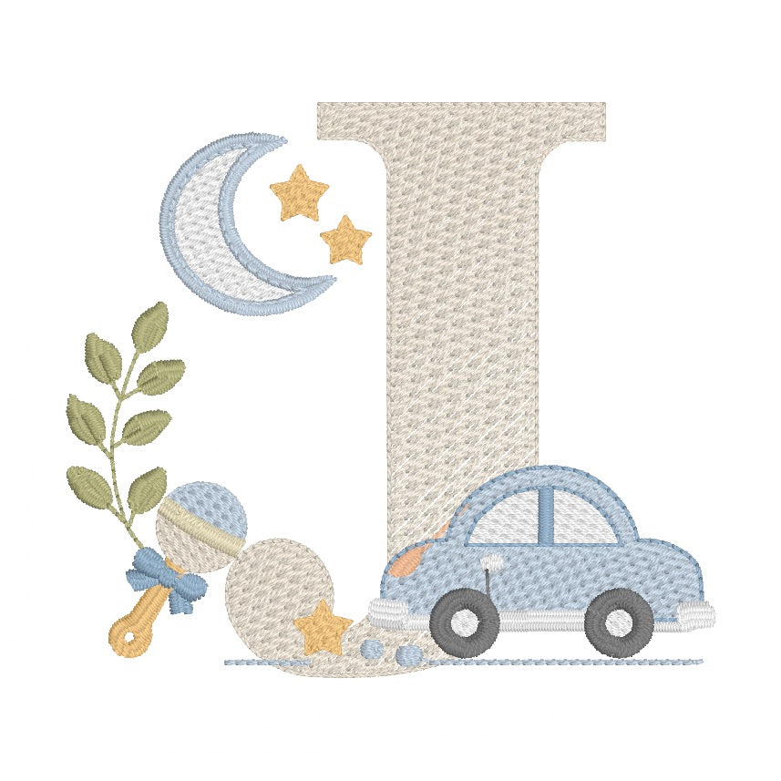 26 Lettres Voiture et 9 éléments décoratifs