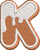 37 Motifs de broderie machine : Alphabet et nombre Biscuit au gingembre