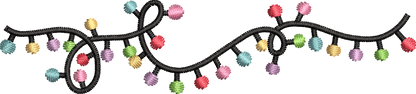 25 motifs de broderie machine : Guirlandes de Noël 2