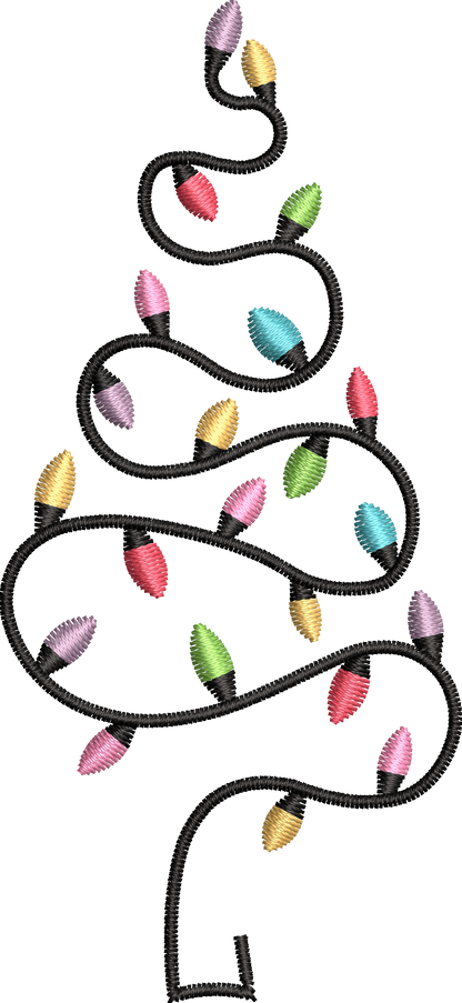 25 motifs de broderie machine : Guirlandes de Noël 2