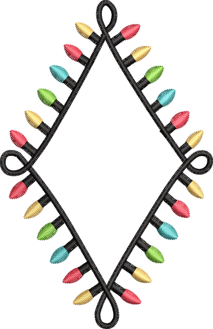 25 motifs de broderie machine : Guirlandes de Noël 2