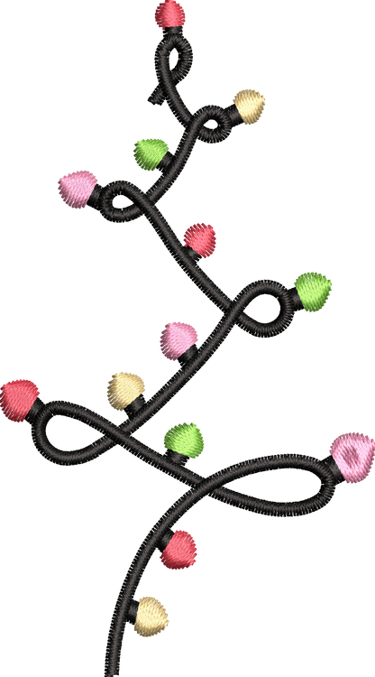 25 motifs de broderie machine : Guirlandes de Noël 2