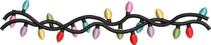 25 motifs de broderie machine : Guirlandes de Noël 2