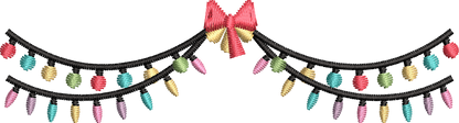 25 motifs de broderie machine : Guirlandes de Noël 2