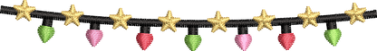 25 motifs de broderie machine : Guirlandes de Noël 2