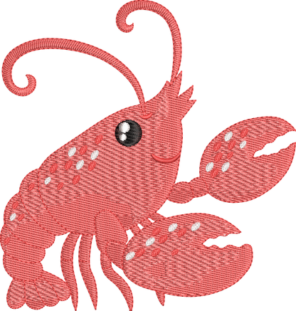 11 Motifs de broderie machine : Animaux Marin