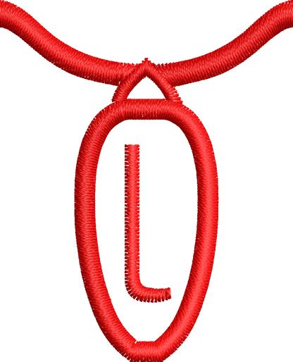 36 Motifs de broderie machine : Alphabet Guirlande 2