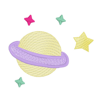 22 Motifs de broderie machine : Éléments de la nuit
