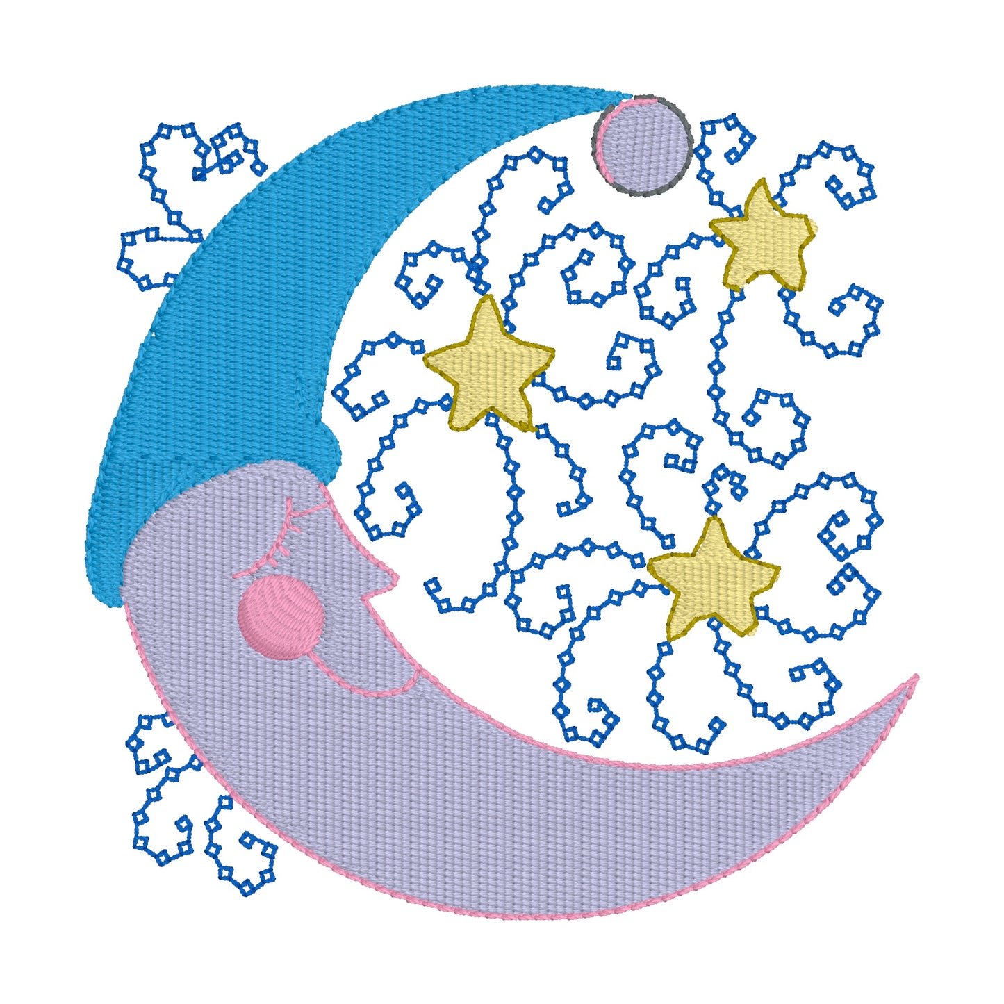 22 Motifs de broderie machine : Éléments de la nuit