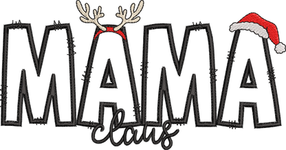 11 motifs de broderie machine : Appliqués MAMA Noël