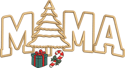 11 motifs de broderie machine : Appliqués MAMA Noël