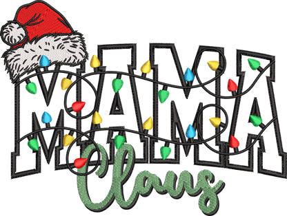 11 motifs de broderie machine : Appliqués MAMA Noël